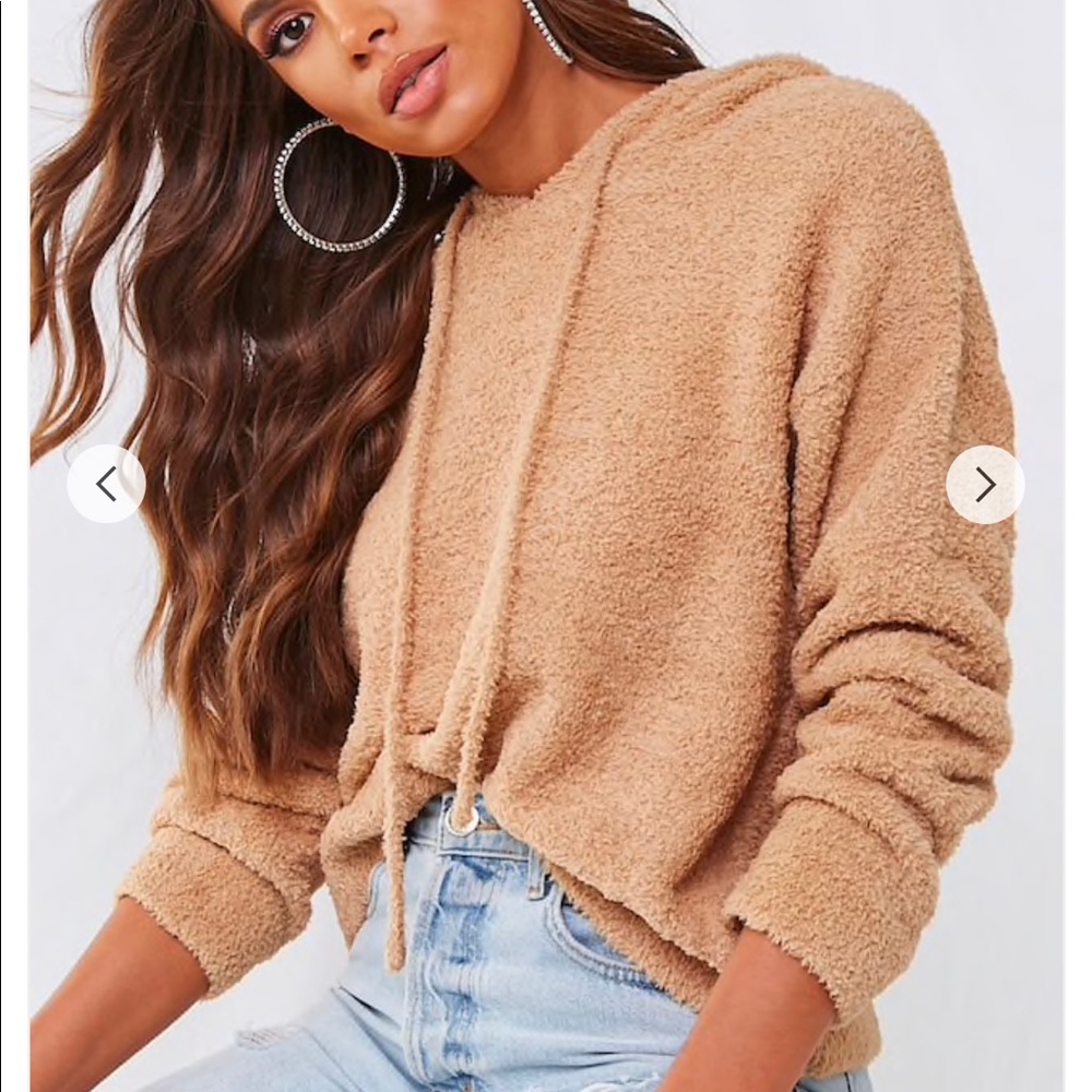Faux Fur Hooded Pullover